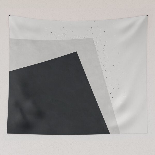 Item preview, Minimalist Geometric Shapes in Black and Grey designed and sold by kasamor.