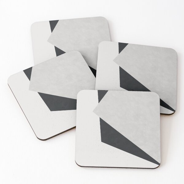 Item preview, Asymmetrical Geometric in Black and Grey Tones designed and sold by kasamor.