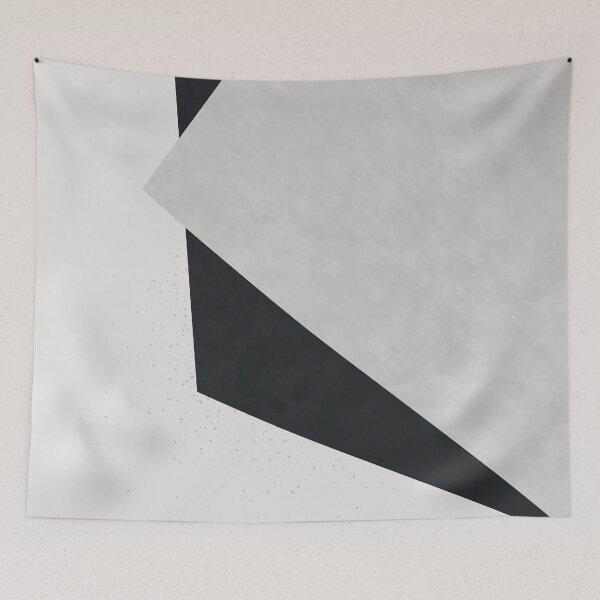 Item preview, Asymmetrical Geometric in Black and Grey Tones designed and sold by kasamor.