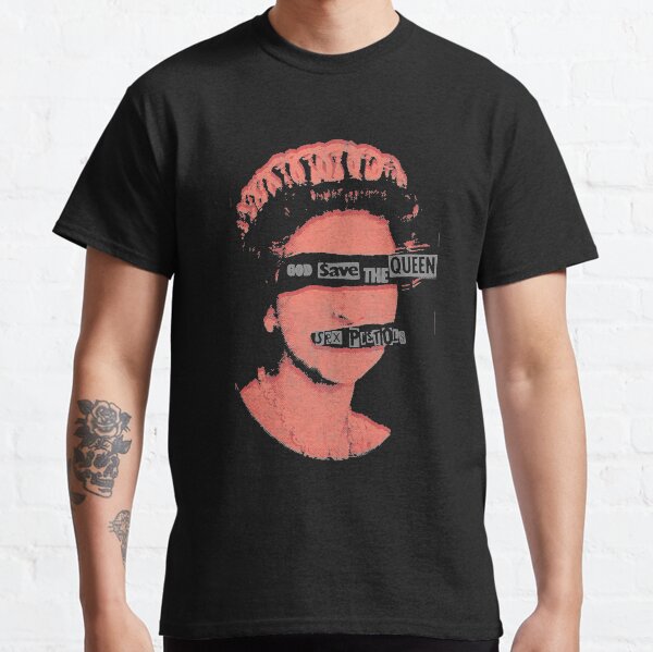 Sex Pistols officiel God Save The Queen Red Stamp T-shirt classique
