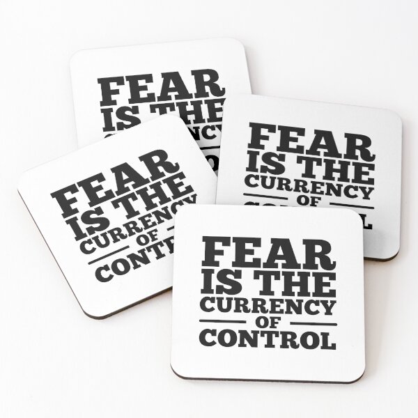 Item preview, Fear is the currency of control designed and sold by NomadMessenger.