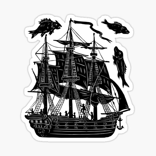 Ship Tattoo Design sticker Sticker