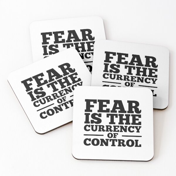 Item preview, Fear is the currency of control designed and sold by NomadMessenger.
