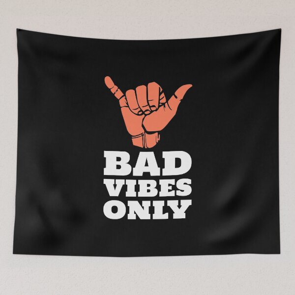 Item preview, Bad Vibes Only - White designed and sold by ansum.