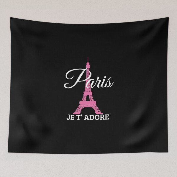 Aperçu de l'œuvre Paris Je T'adore France Rose Tour Eiffel Cadeau Souvenir Sweatshirt créée et vendue par tamezleida.