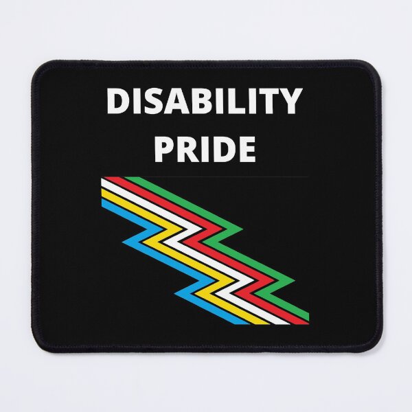 Item preview, DISABILITY PRIDE with flag designed and sold by uniqueitems.