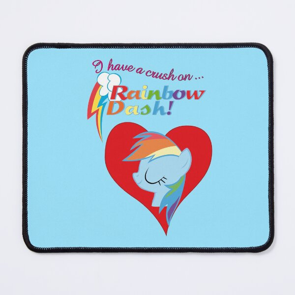 Item preview, I have a crush on... Rainbow Dash - with text designed and sold by Stinkehund.
