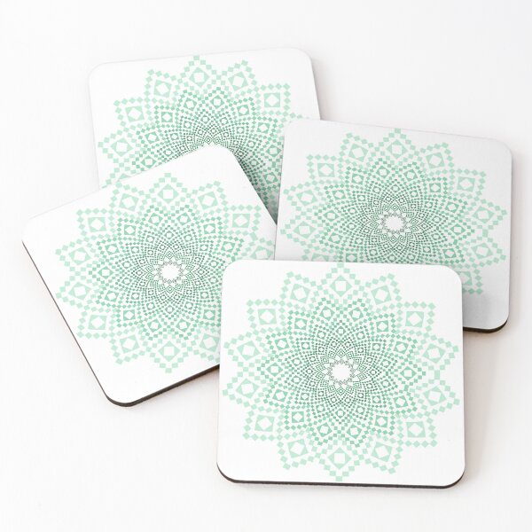 Item preview, Gradual green Colored Textile Circles Design designed and sold by Fananaa.