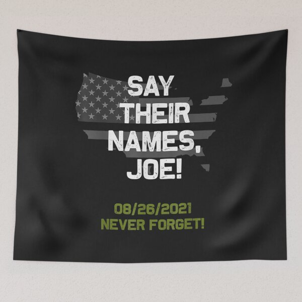 Item preview, Say their names Joe - names of fallen soldiers 13 heroes T-Shirt designed and sold by Blue-Rechard.