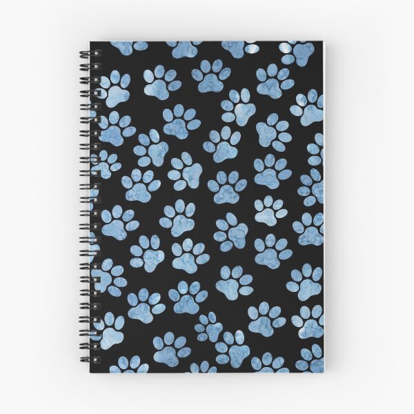 Item preview, Animal Paw Prints In Blue Watercolor designed and sold by Primroaddesigns.