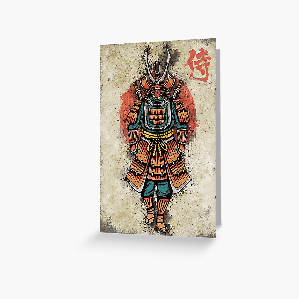 Japanese Samurai Warrior Anime bound to Bushido Code in Kanji Sticker for  Sale by Tatzki-Design