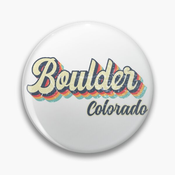 Item preview, Boulder city Colorado Retro Vintage 70s rainbow designed and sold by Teelogic.