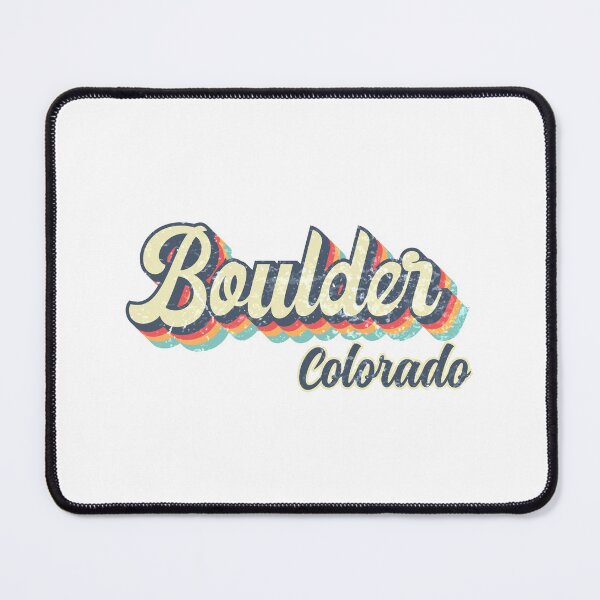 Item preview, Boulder city Colorado Retro Vintage 70s rainbow designed and sold by Teelogic.
