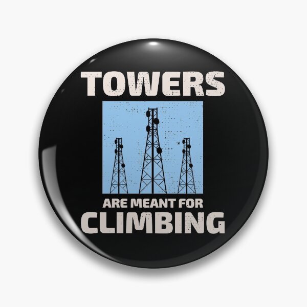 Item preview, Vintage Cell Tower Climber Climbing Antenna Funny Saying designed and sold by CuteDesigns1.