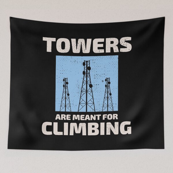 Item preview, Vintage Cell Tower Climber Climbing Antenna Funny Saying designed and sold by CuteDesigns1.