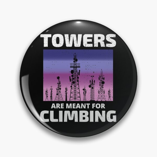 Item preview, Vintage Cell Tower Climber Climbing Antenna Funny Saying designed and sold by CuteDesigns1.