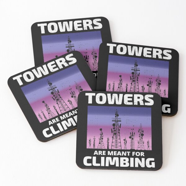 Item preview, Vintage Cell Tower Climber Climbing Antenna Funny Saying designed and sold by CuteDesigns1.