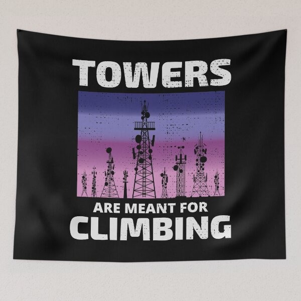 Item preview, Vintage Cell Tower Climber Climbing Antenna Funny Saying designed and sold by CuteDesigns1.