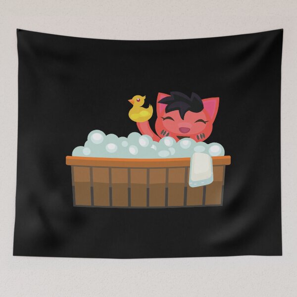 Item preview, cute cat take shower  designed and sold by animalstore11.
