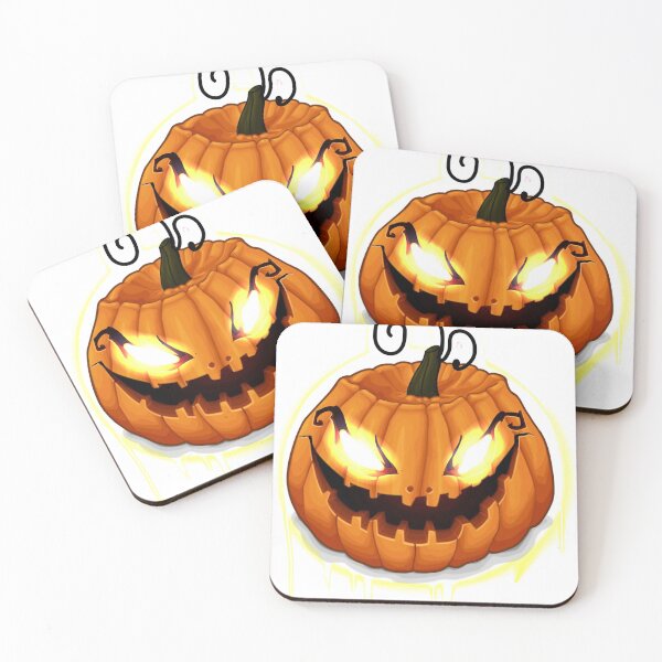 Item preview, Glowing evil pumpkin head for halloween designed and sold by AXIOM13.