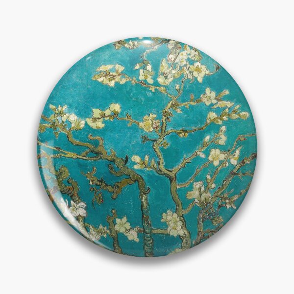 Item preview, Almond Blossom , 1890 by Vincent Van Gogh (Remastered) Turquoise Floral Spring designed and sold by Paintism.