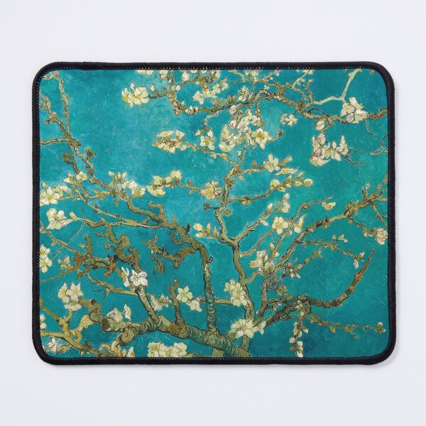 Item preview, Almond Blossom , 1890 by Vincent Van Gogh (Remastered) Turquoise Floral Spring designed and sold by Paintism.