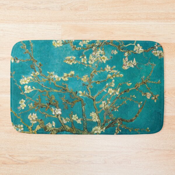 Item preview, Almond Blossom , 1890 by Vincent Van Gogh (Remastered) Turquoise Floral Spring designed and sold by Paintism.
