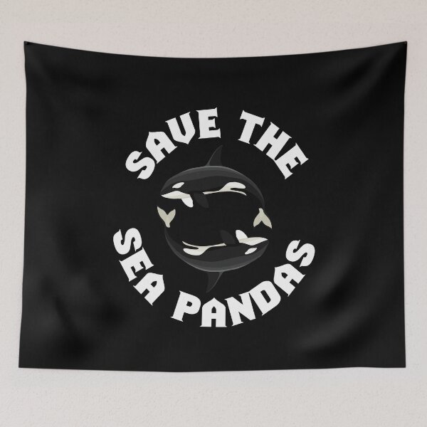Item preview, Save The Sea Pandas Orcas Whale Sea designed and sold by MooonTees.