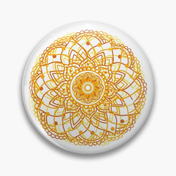 Artikelvorschau, Allmählich orange und gelb gefärbtes Mandala-Blumen-Kreis-Henna-Muster-Design entworfen und verkauft von Fananaa.