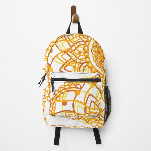 Item preview, Gradual Orange and Yellow Colored Mandala Floral Circular Henna Pattern Design designed and sold by Fananaa.