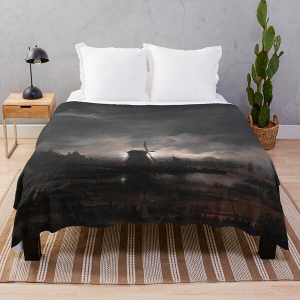 Item preview,  Moonlit Landscape with a Windmill - Aert van der Neer designed and sold by Vintage Designs +.