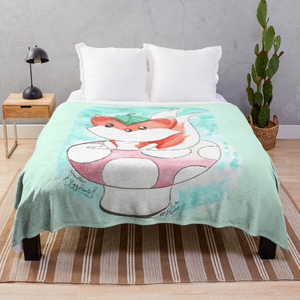 Item preview, Fox on mushroom designed and sold by Lilou-Yggdrasil.