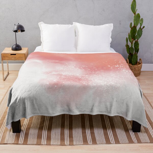 Item preview, Abstract Watercolour Clouds in Coral and Light Pink  designed and sold by kasamor.