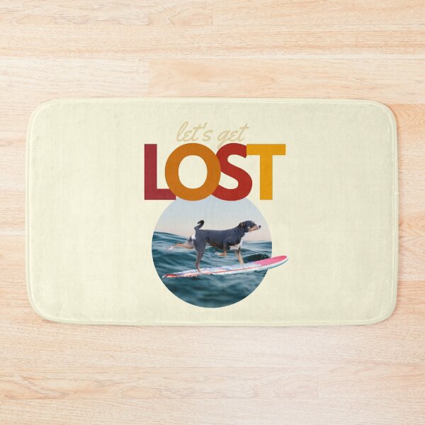 Item preview, Dachshund Surfing LET"S GET LOST designed and sold by gabbygeorgechen.