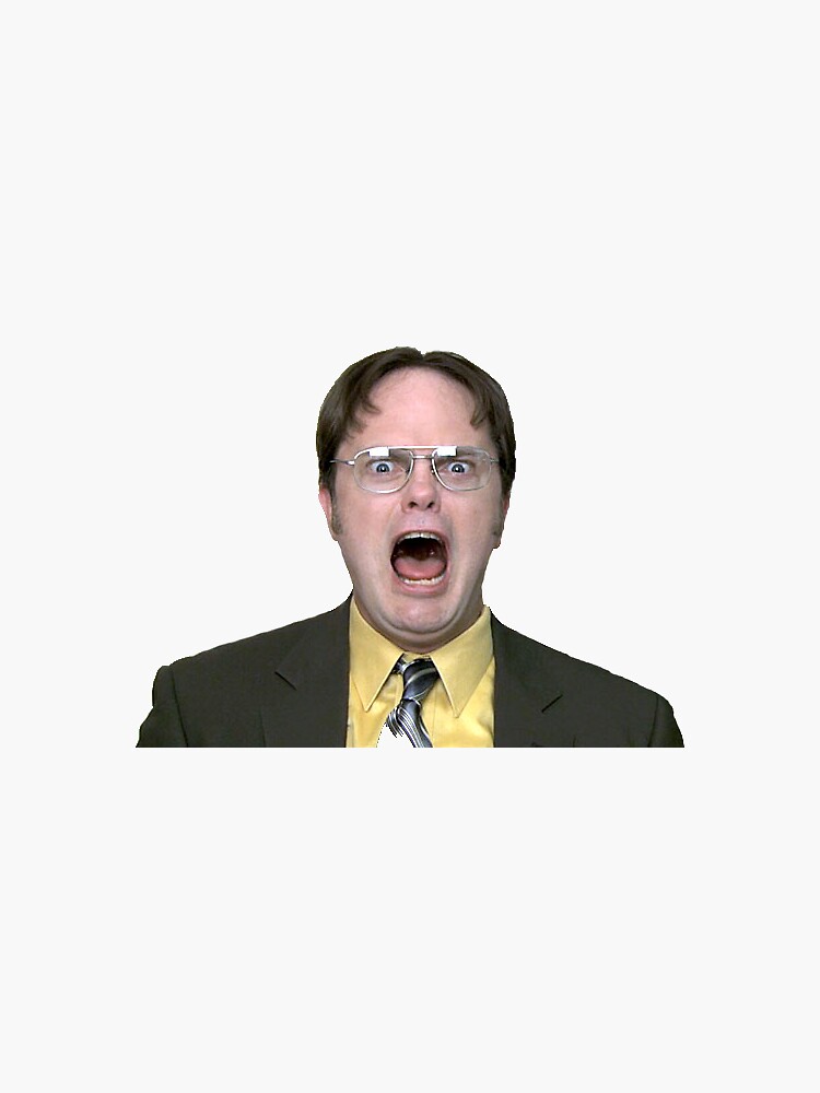 Dwight Schrute Of The Office Sticker For Sale By Jacksoup Redbubble