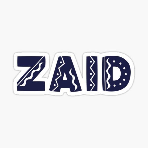 Zaid Sticker For Sale By Bisonaya Redbubble