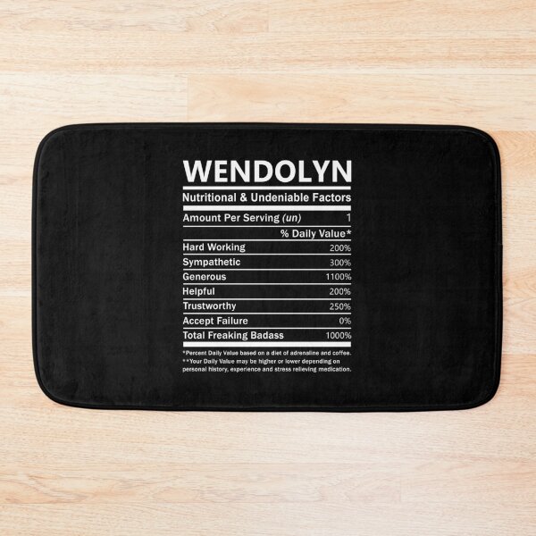 Item preview, Wendolyn Name T Shirt - Wendolyn Nutritional And Undeniable Factors Gift Item Tee designed and sold by jennynicho.