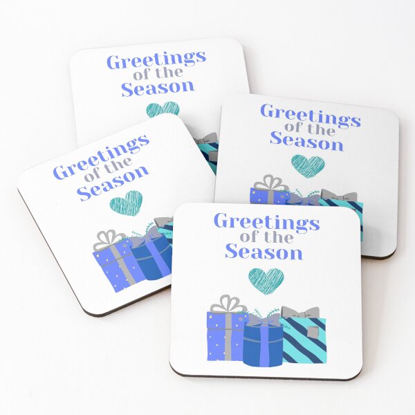 Item preview, Greetings Of The Season Holiday Heart Row Of Hanukkah Holiday Gift Boxes designed and sold by H3designs.