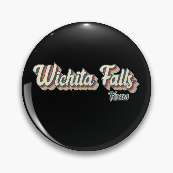 Item preview, Wichita Falls city Texas Retro Vintage 70s rainbow designed and sold by Teelogic.