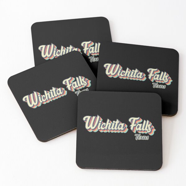 Item preview, Wichita Falls city Texas Retro Vintage 70s rainbow designed and sold by Teelogic.