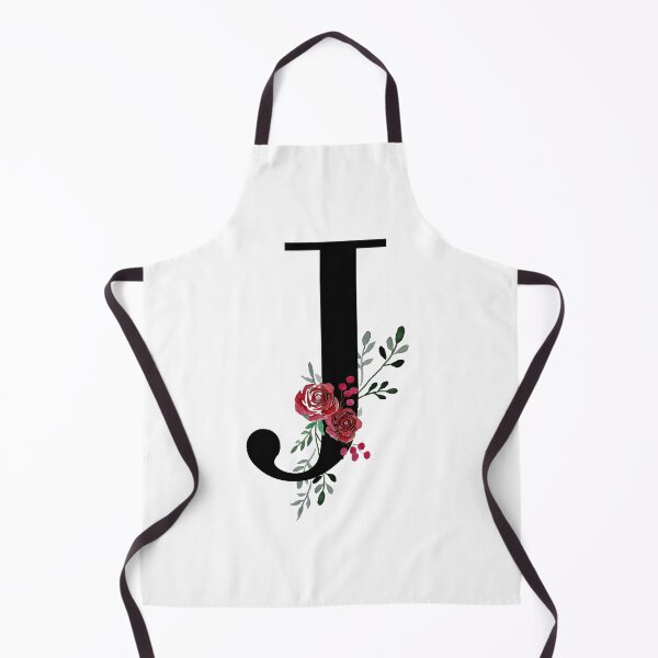 Item preview, Letter J Initials monogram floral designed and sold by Saba-Red-Ideas.