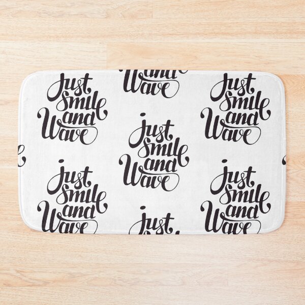 Item preview, Just Smile And Wave Black designed and sold by Myshtra.