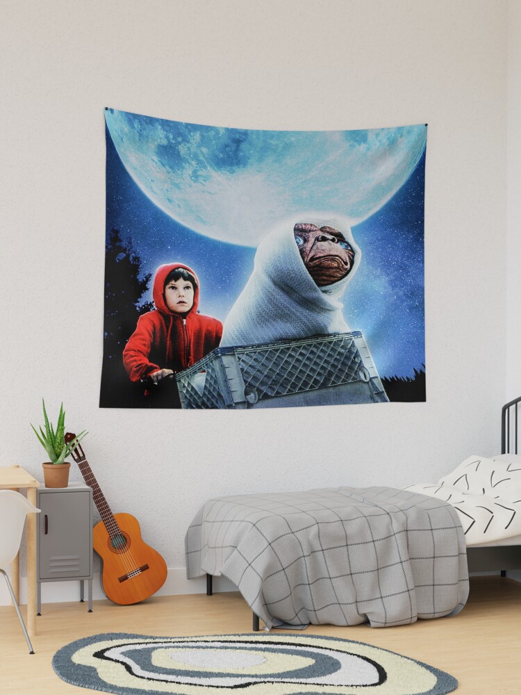 E.T. Terrestrial Hanging On A Movie Logo Premium T-Shirt E.T. Terrestrial Hanging On A Movie Logo Premium T-Shirt