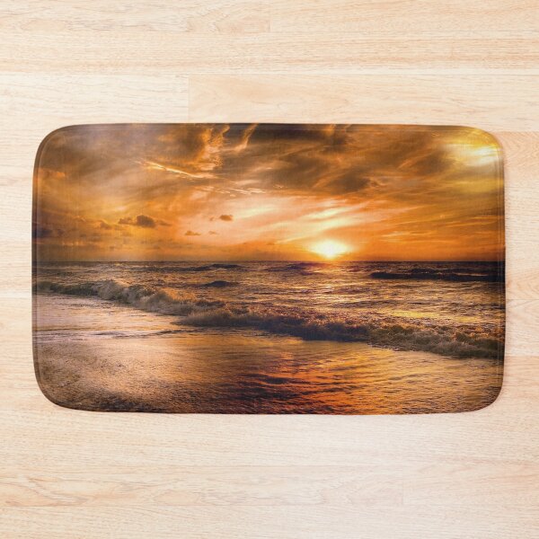 Item preview, [Landscape] Golden Sunset and Cloud on the Ocean designed and sold by VinBasis.