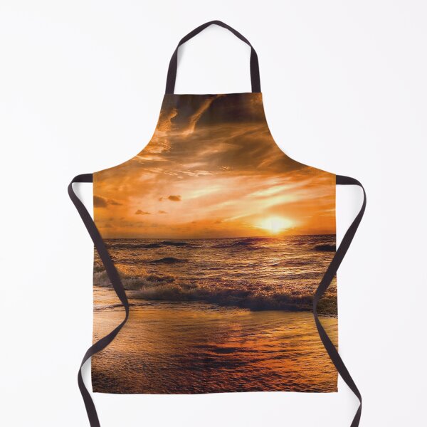 Item preview, [Landscape] Golden Sunset and Cloud on the Ocean designed and sold by VinBasis.