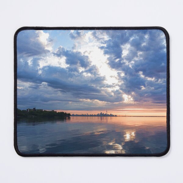 Item preview, Blue Morning Zen - Toronto Skyline Impressions designed and sold by Georgia Mizuleva.