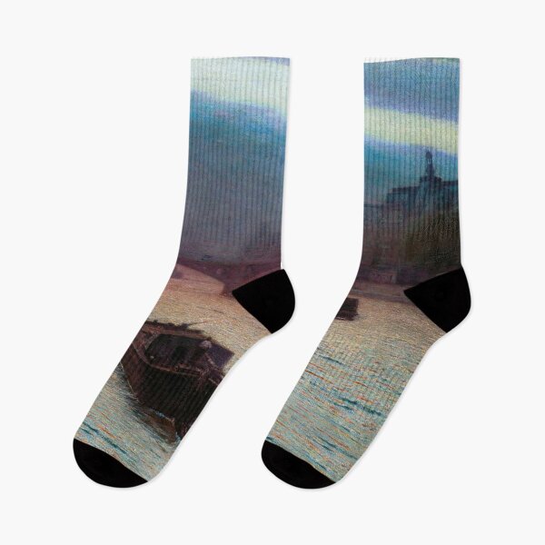 Item preview, Aleksander Gierymski Evening on the Seine Wieczór nad Sekwaną designed and sold by Vintage Designs +.