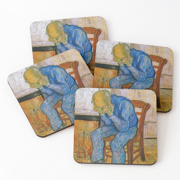 Item preview, At Eternity's Gate , 1890 by Vincent Van Gogh (Remastered) Blue Crying Alone in Bedroom designed and sold by Paintism.