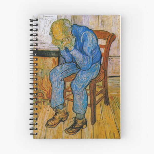 Item preview, At Eternity's Gate , 1890 by Vincent Van Gogh (Remastered) Blue Crying Alone in Bedroom designed and sold by Paintism.