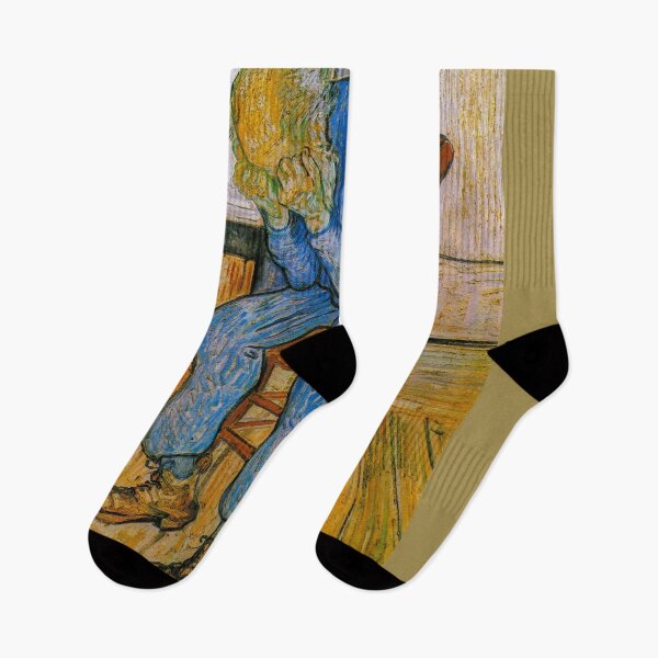 Item preview, At Eternity's Gate , 1890 by Vincent Van Gogh (Remastered) Blue Crying Alone in Bedroom designed and sold by Paintism.